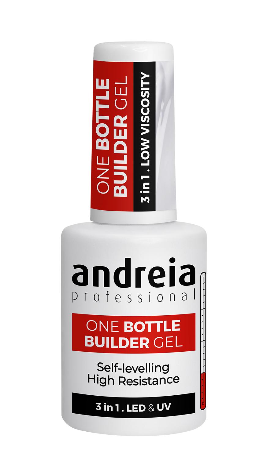 Andreia Professional One Bottle Builder Gel  - Gel de Construcción 3 en 1 - 14ml - Clear