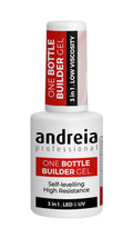 Andreia Professional One Bottle Builder Gel  - Gel de Construcción 3 en 1 - 14ml - Cover nude