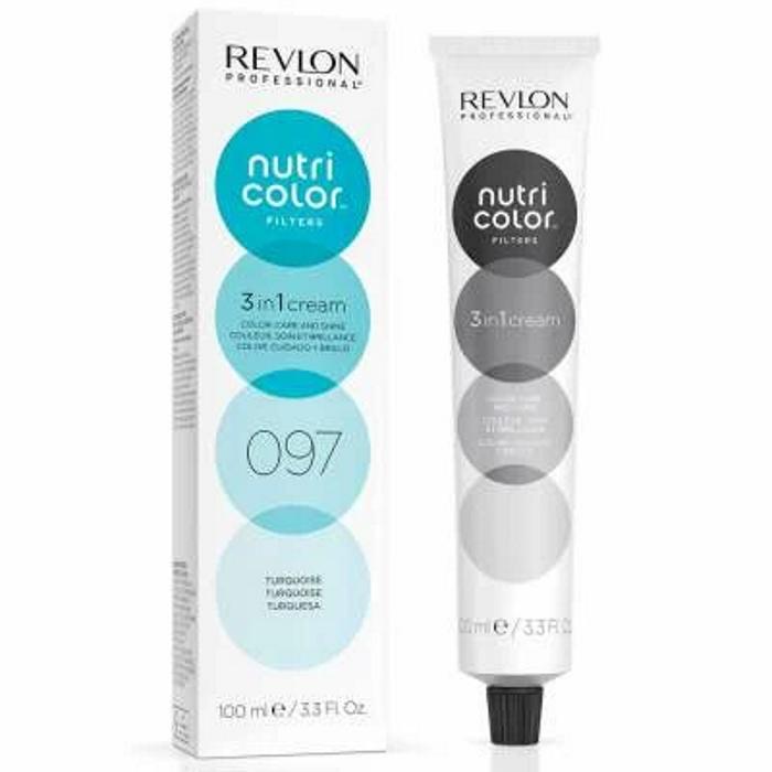 Revlon Profesional Nutri Color Mascarilla de Color Para el Pelo 100ml Turquesa 097