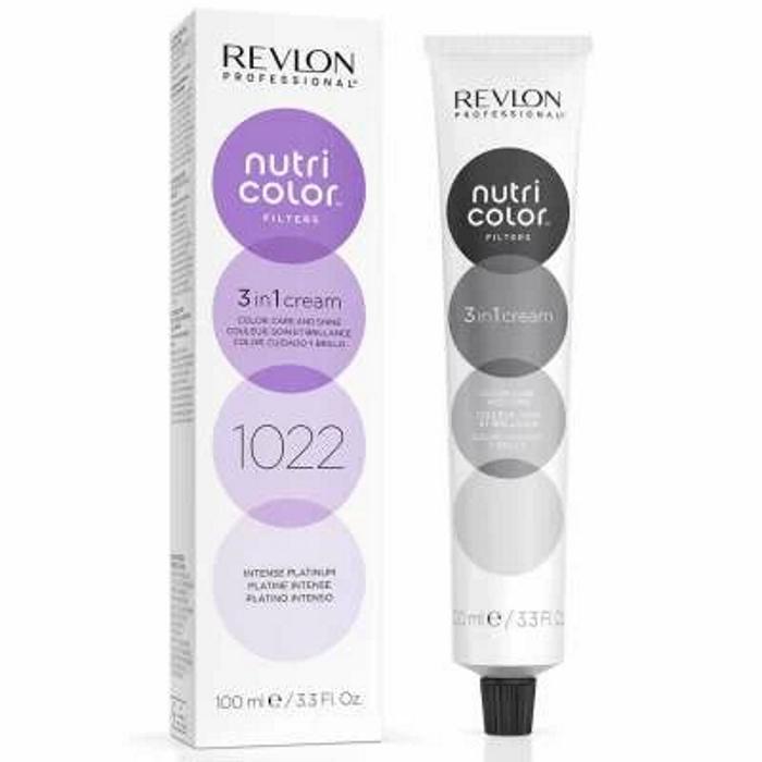 Revlon Profesional Nutri Color Mascarilla de Color Para el Pelo 100ml Platino Intenso 1022