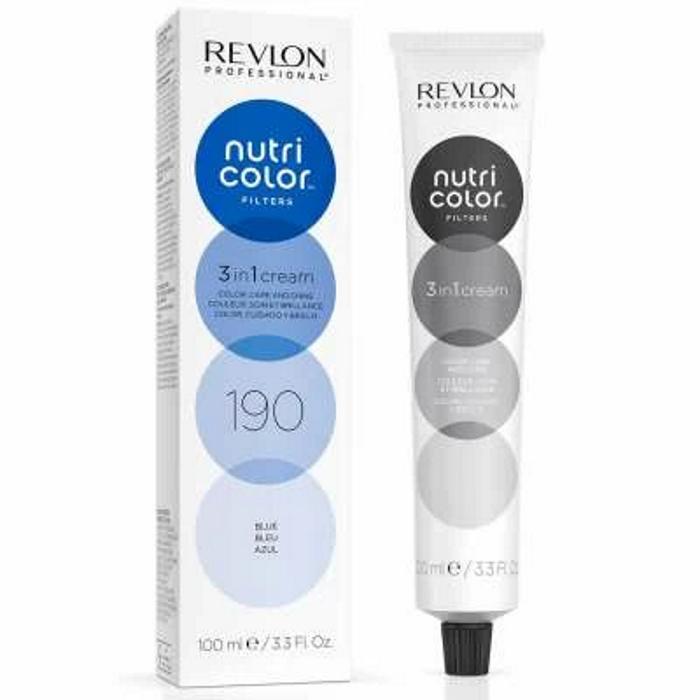 Revlon Profesional Nutri Color Mascarilla de Color Para el Pelo 100ml Azul 190