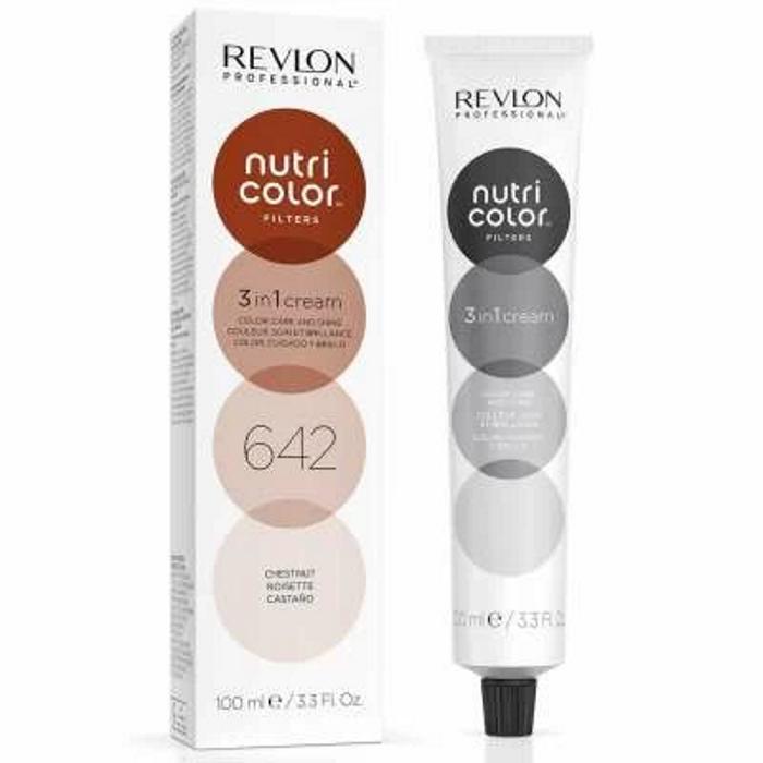 Revlon Profesional Nutri Color Mascarilla de Color Para el Pelo 100ml Castaño 642