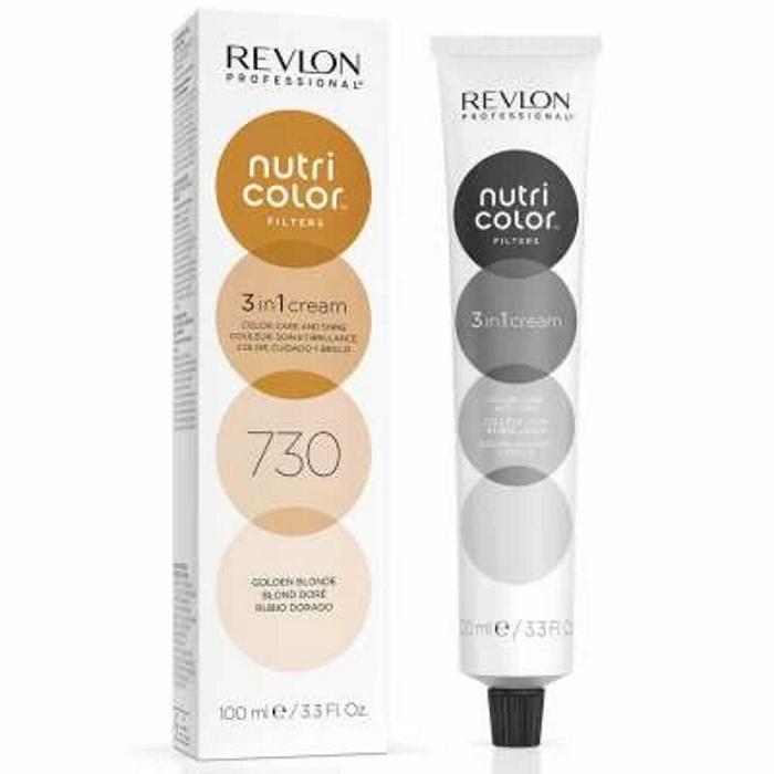 Revlon Profesional Nutri Color Mascarilla de Color Para el Pelo 100ml Rubio Dorado 730