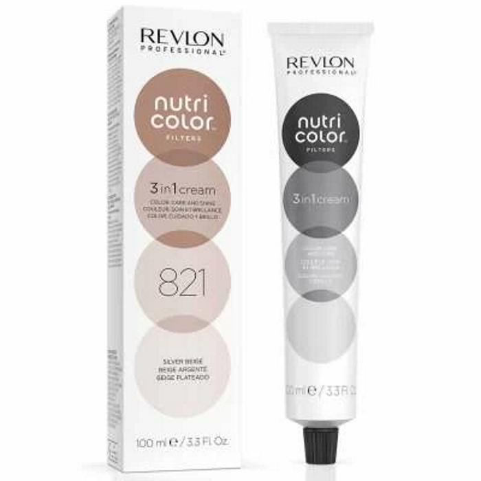 Revlon Profesional Nutri Color Mascarilla de Color Para el Pelo 100ml Silver Beig 821