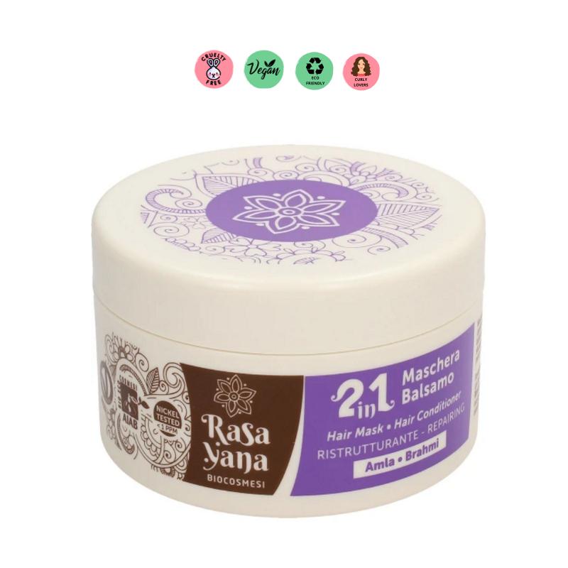 Rasayana Biocosmesi Cabello 2in1 Restructuring Hair Mask and Conditioner Amla and Brahmi 200ml