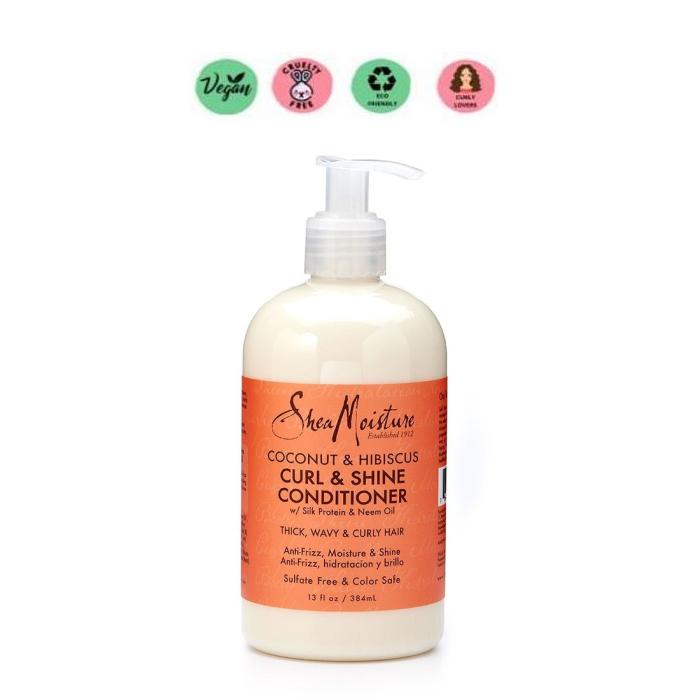 Shea Moisture Coconut And Hibiscus Curl And Shine Conditioner 384ml