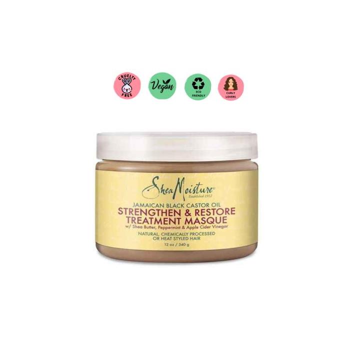 Shea Moisture Jamaican Black Castor Oil Strengthen And Restore Treatment Masque 340g