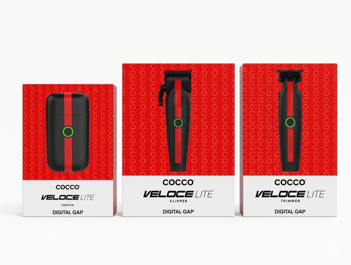 Cocco Veloce Lite Pack Profesional Completo – Clipper + Trimmer + Shaver