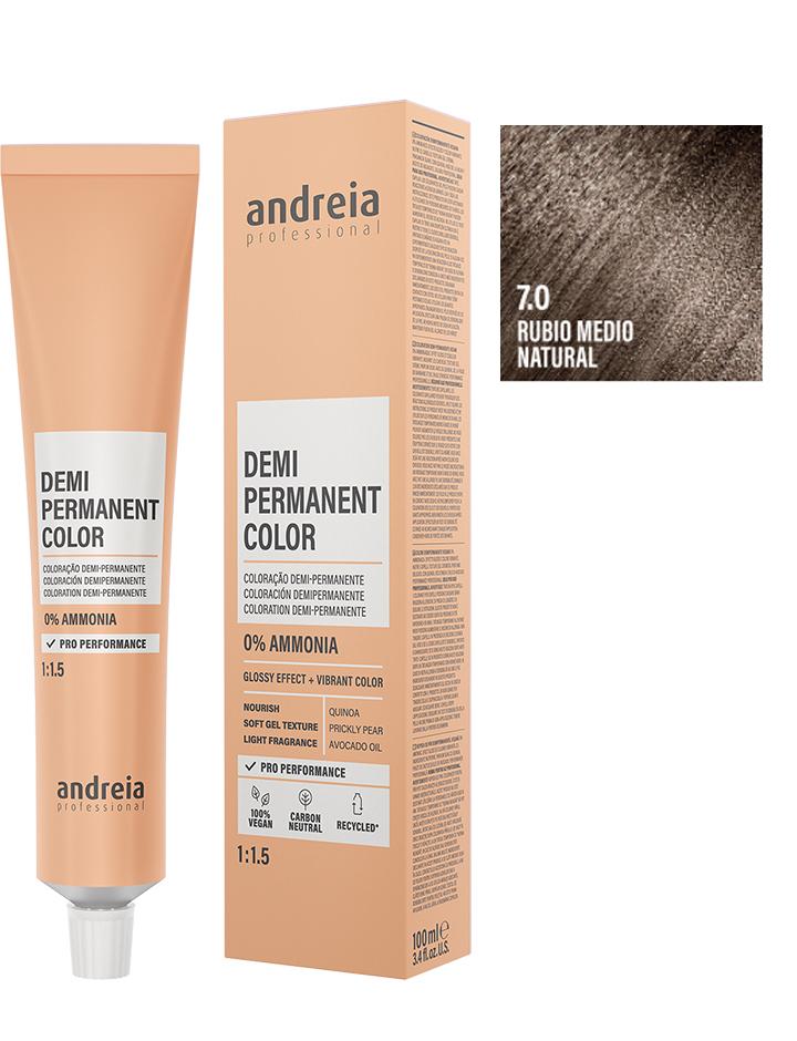 Andreia Coloración Demi Permanente 100ml - 7.0