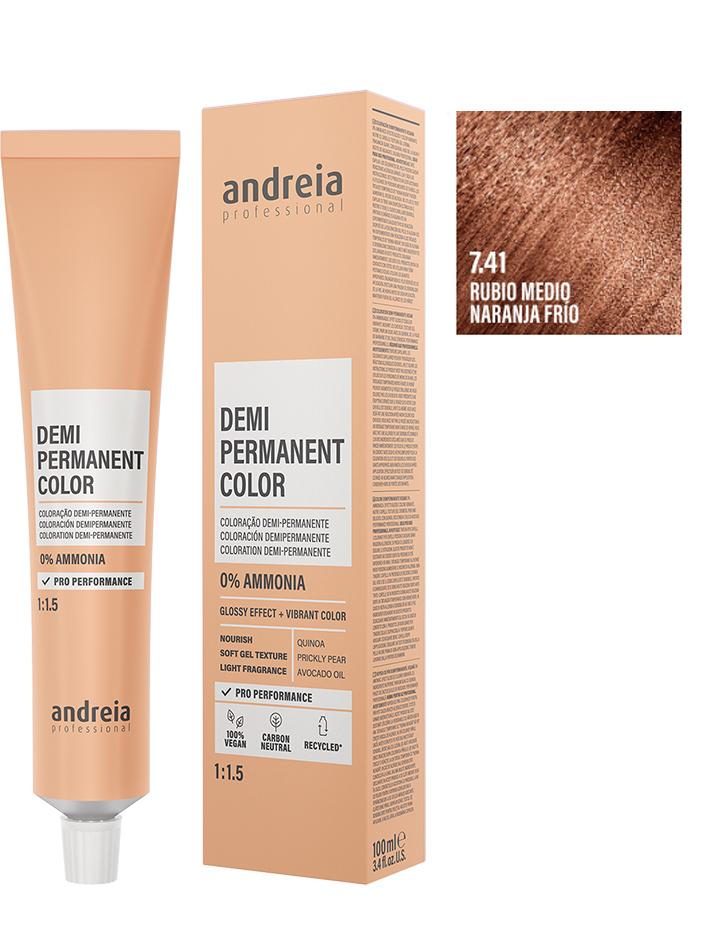 Andreia Coloración Demi Permanente 100ml - 7.41