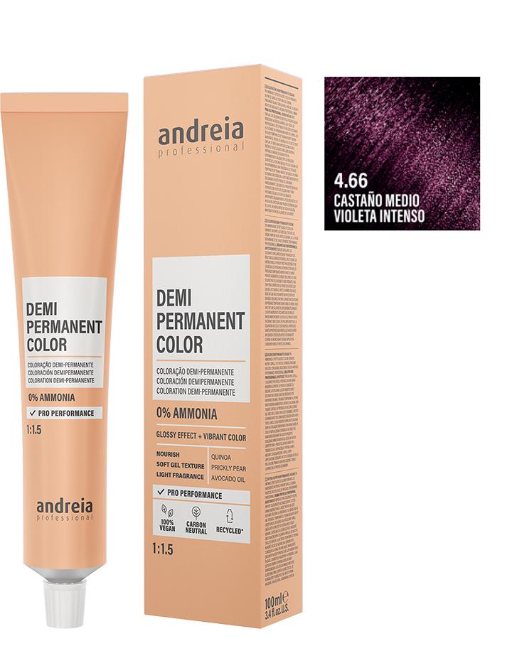 Andreia Coloración Demi Permanente 100ml - 4.66