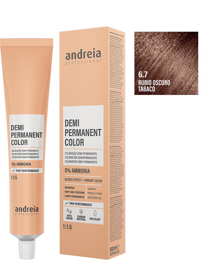 Andreia Coloración Demi Permanente 100ml - 6.7