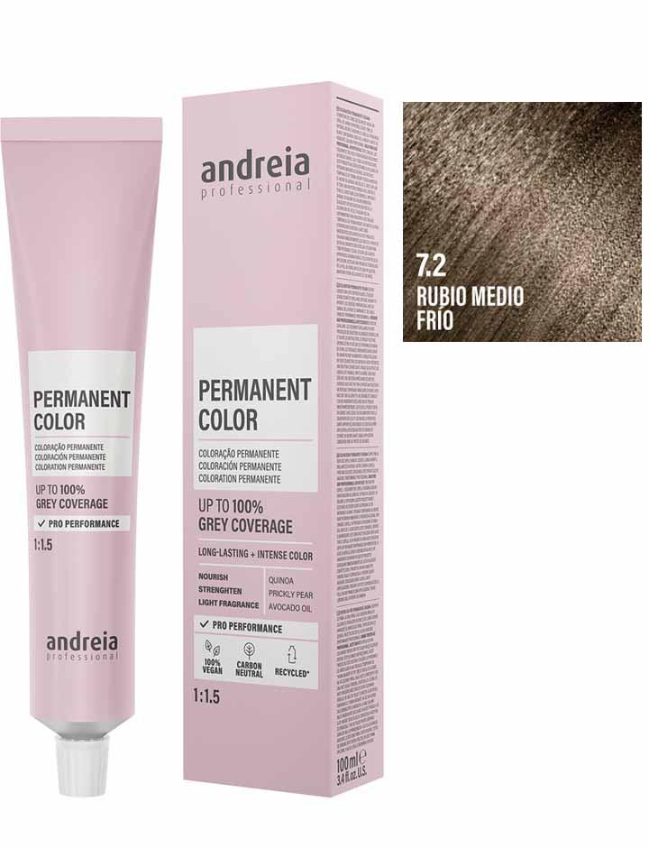 Andreia Coloración Permanente 100ml - 7.2