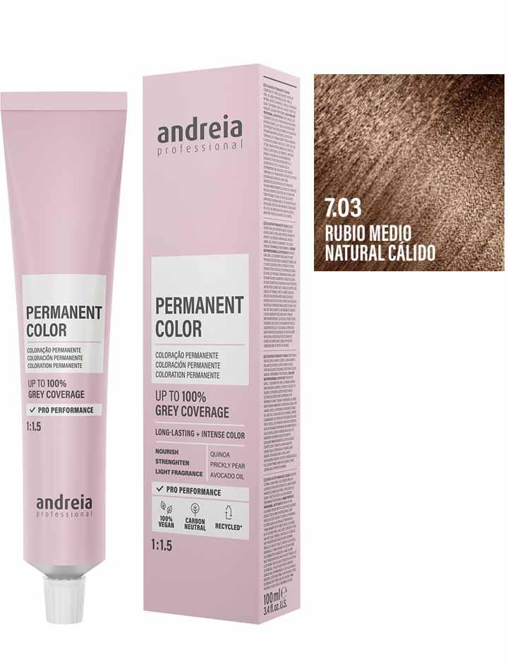 Andreia Coloración Permanente 100ml - 7.03
