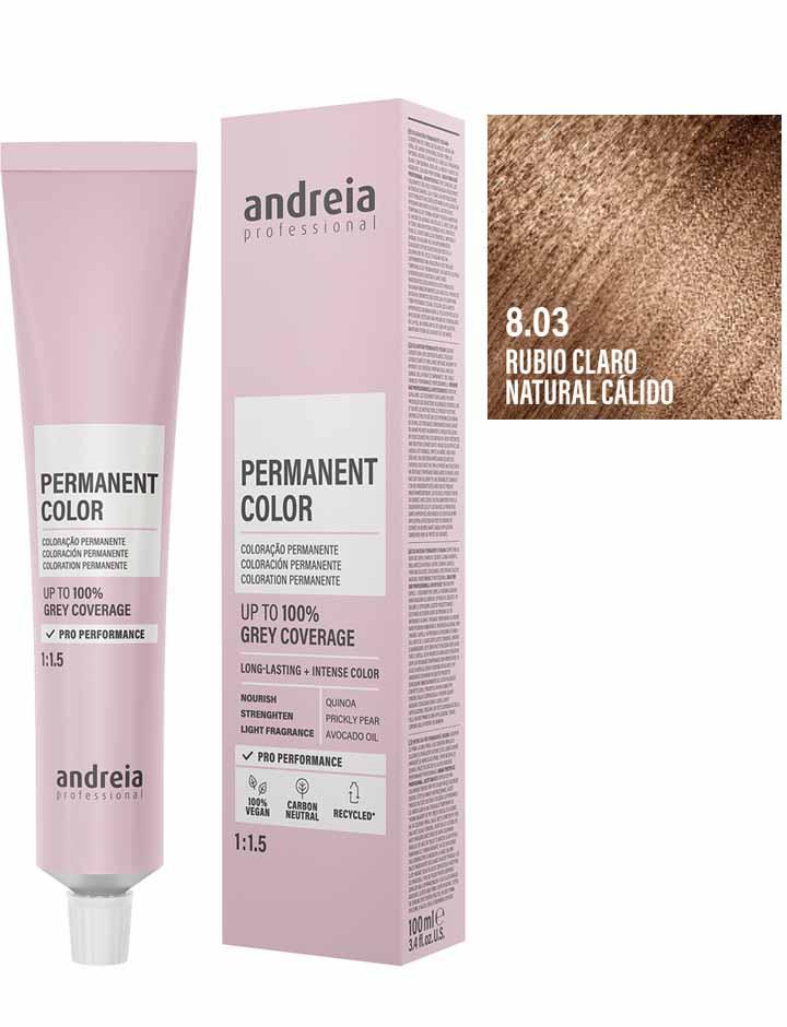 Andreia Coloración Permanente 100ml - 8.03