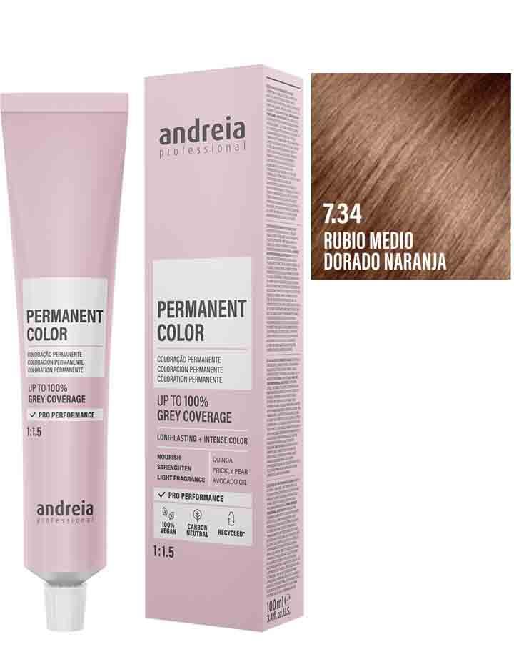 Andreia Coloración Permanente 100ml - 7.34