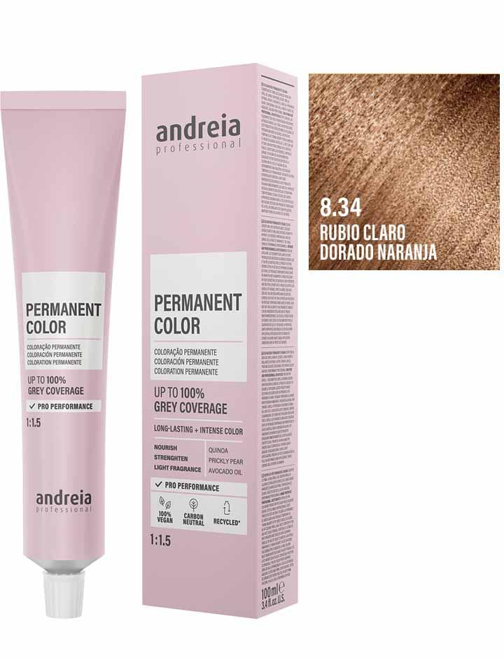 Andreia Coloración Permanente 100ml - 8.34