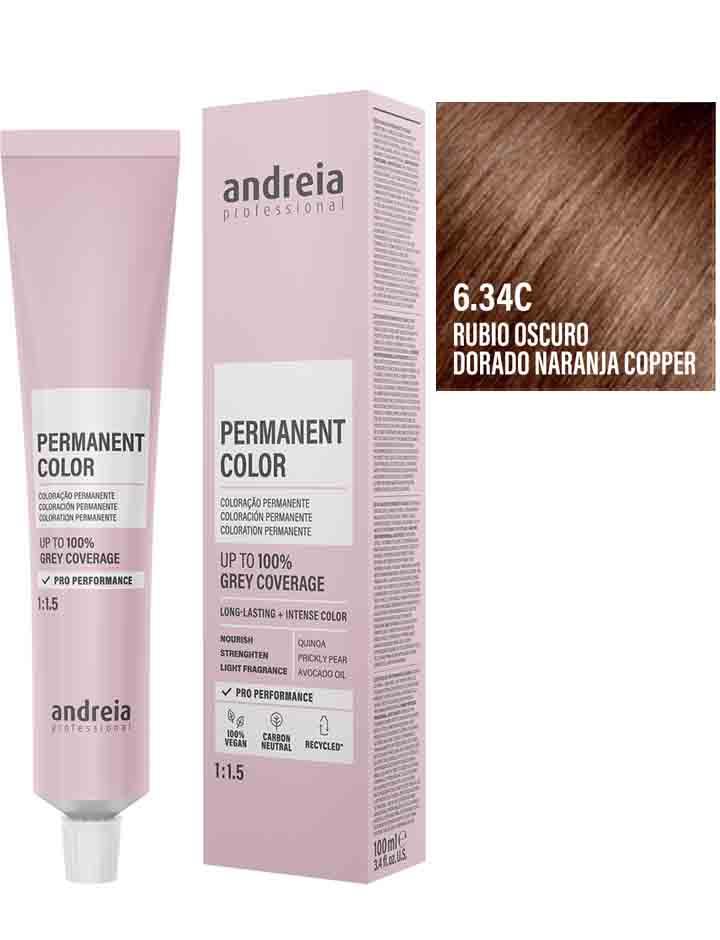 Andreia Coloración Permanente 100ml - 6.34C