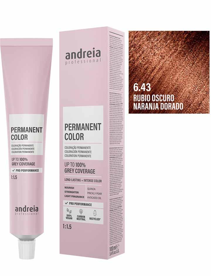 Andreia Coloración Permanente 100ml - 6.43