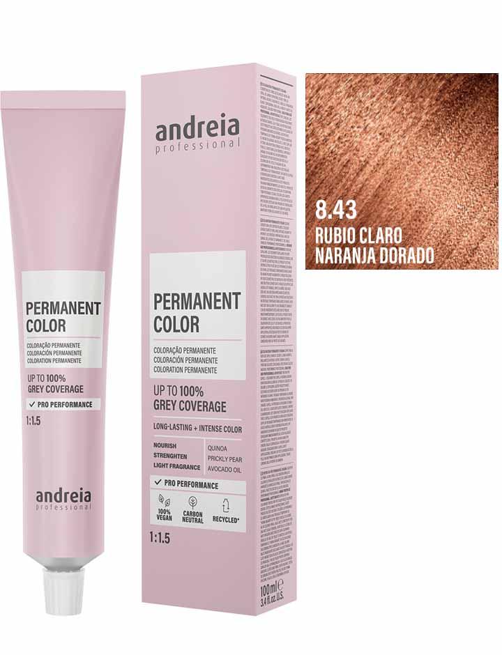 Andreia Coloración Permanente 100ml - 8.43