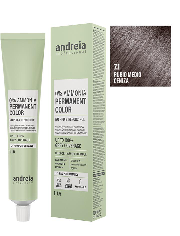 Andreia Coloración Permanente Sin Amoniaco 100ml - 7.1