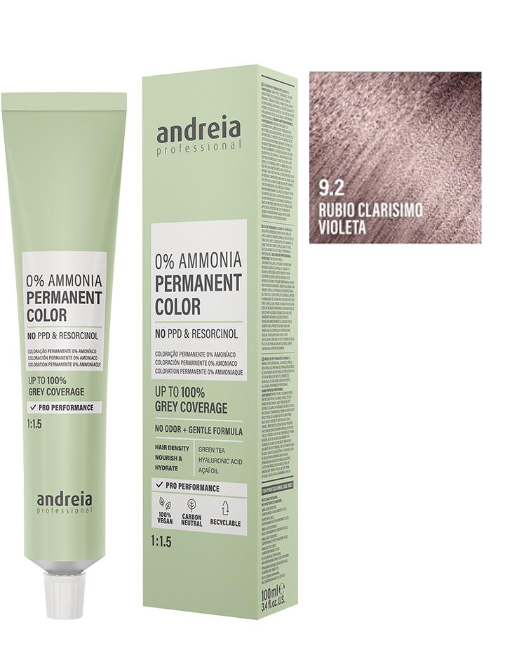 Andreia Coloración Permanente Sin Amoniaco 100ml - 9.2
