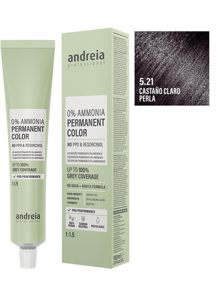 Andreia Coloración Permanente Sin Amoniaco 100ml - 5.21