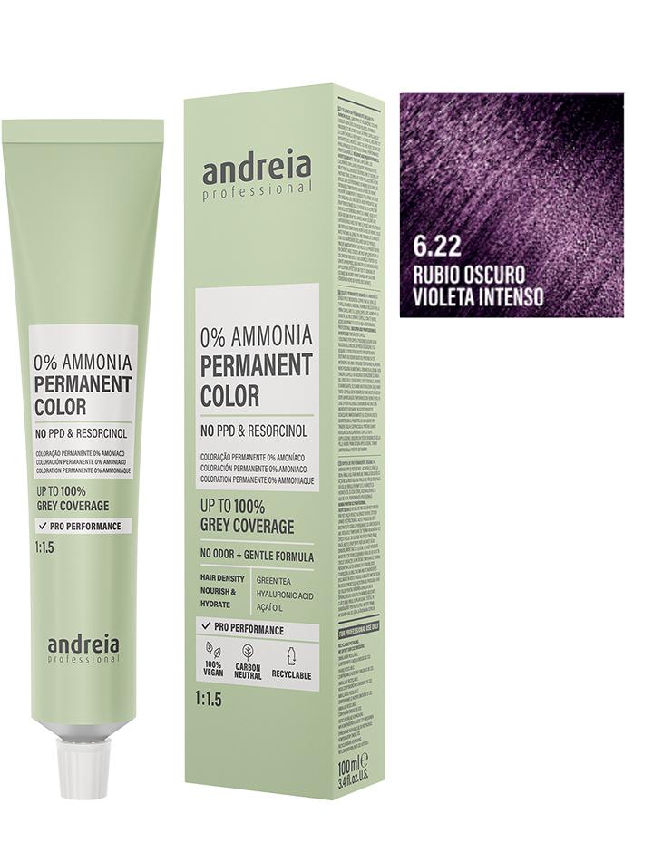 Andreia Coloración Permanente Sin Amoniaco 100ml - 6.22