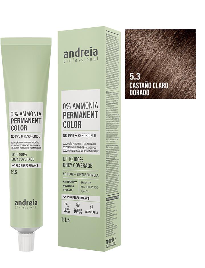 Andreia Coloración Permanente Sin Amoniaco 100ml - 5.3