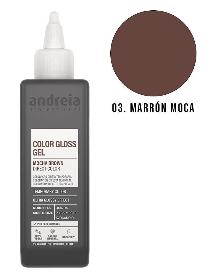 ANDREIA Bold Color Gloss Gel Coloración en Crema Temporal 200ml - 03 Moca
