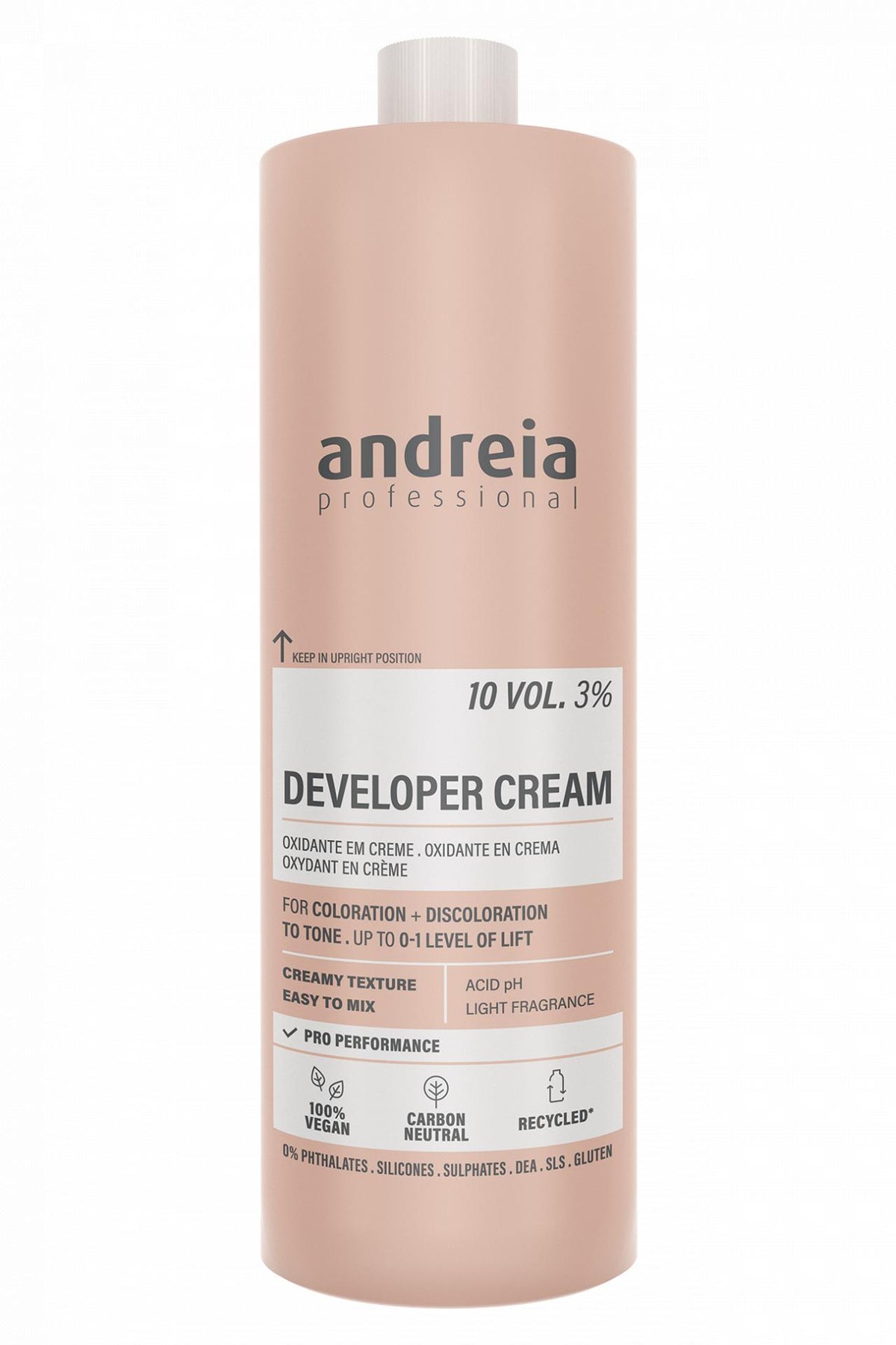 Andreia Oxidante en Crema Vegano 10Vol 6% 1L