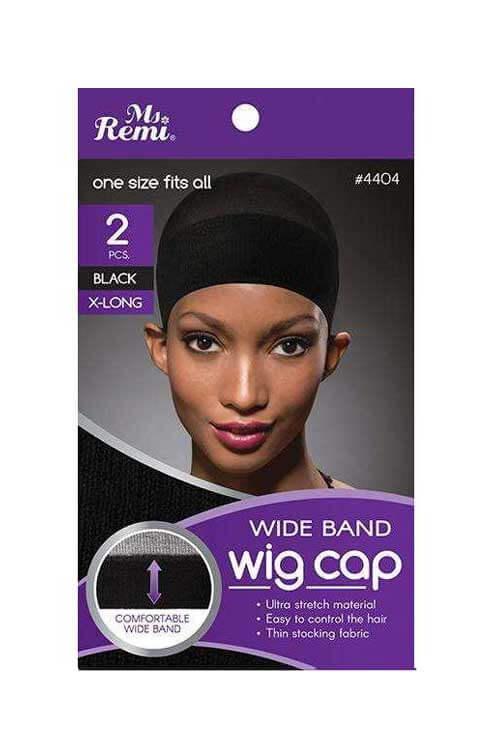 Annie Gorro de peluca negro de banda ancha extralarga #4404