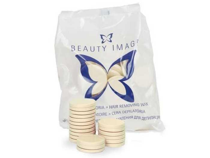 Beauty Image Cera Disco 1Kg- Blanca