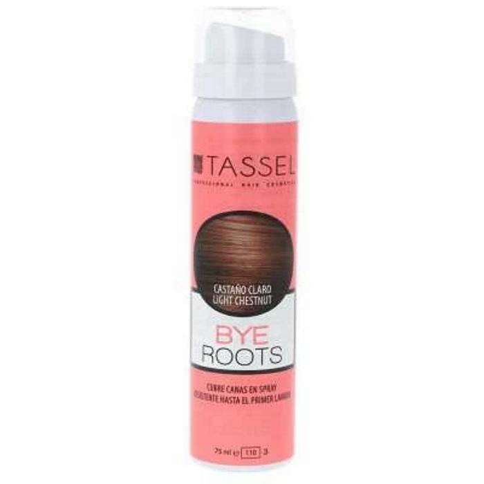 Tassel Spray Cubre Canas y Raíces 75ml Color Castaño Claro