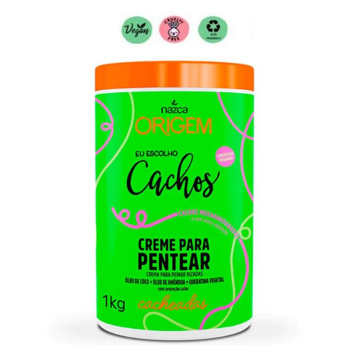 Origem Nazca Cachos Cacheados Cabello Rizado Tratamiento Rizos Crema Para Peinar 1Kg -