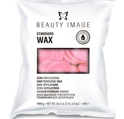 Beauty Image Cera Disco 1Kg- Rosa