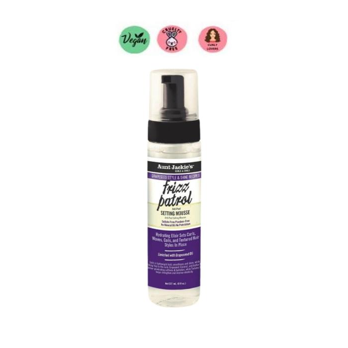 Aunt Jackie´s Grapeseed Frizz Patrol Anti-Poof Setting Mousse 237ml