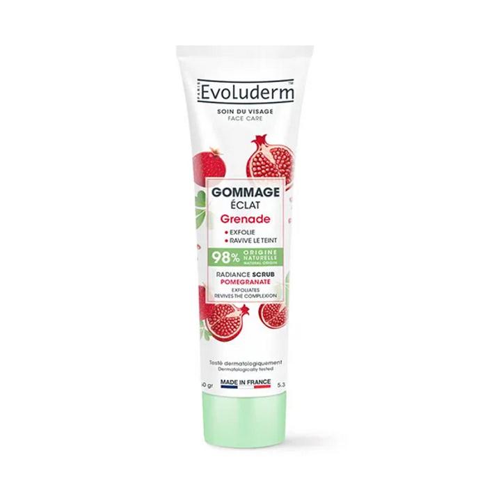EVOLUDERM Gommage Éclat Grenade | 150GR Exfoliante facial iluminador