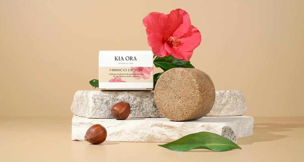 KiaOra Champú Solido Hibisco Detox 85gr (Clarificante)