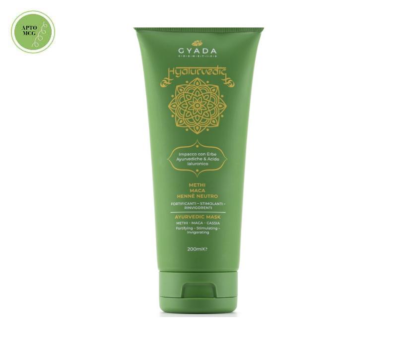Gyada Cabello Hyalurvedic Impacco Ayurvedico Mask Fortificante - Methi, Maca, Henné Neutro 200ml