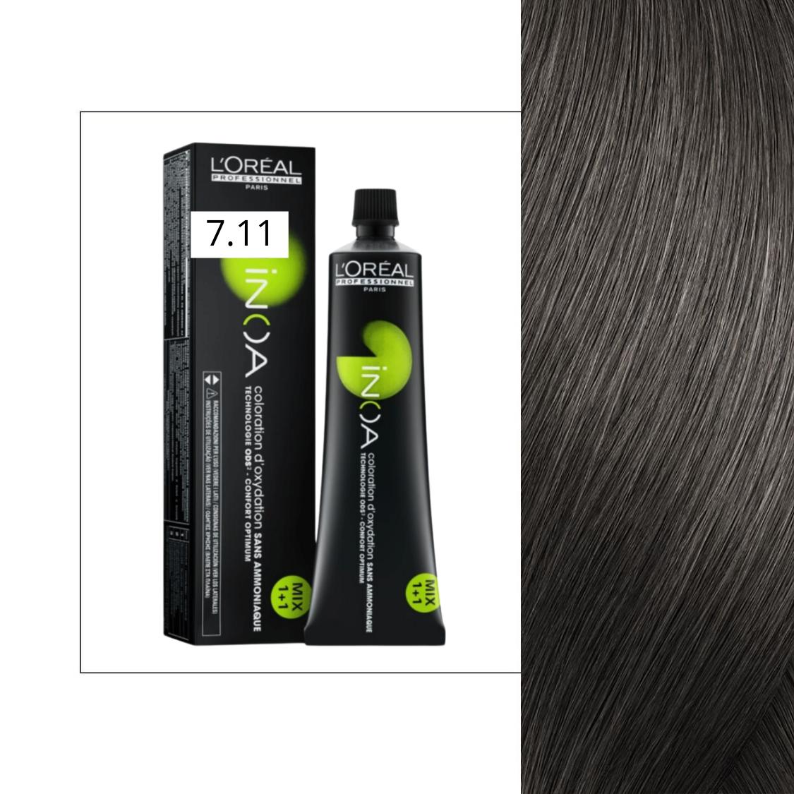 Loreal INOA sin amoniaco 60ml - 7.11
