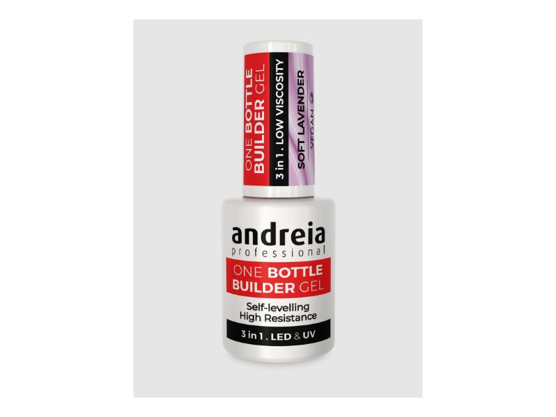 Andreia Professional One Bottle Builder Gel  - Gel de Construcción 3 en 1 - 14ml - Soft Lavender