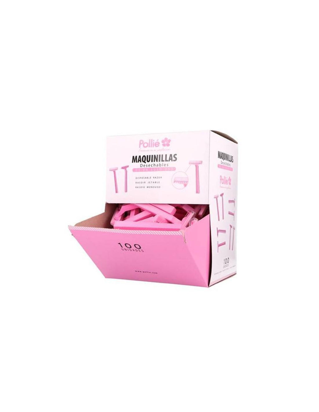 Pollié Maquinilla Rasurar Desechables 100 und.