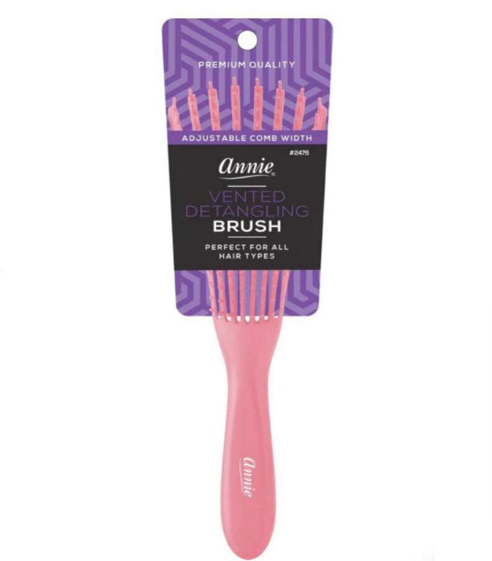 Annie Vented Detangler Brush Assorted  #2476 Rosa