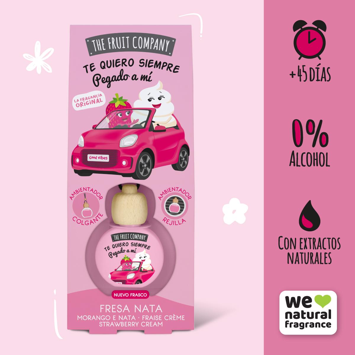 The Fruit Company Ambientador de Coche Fresa Nata 5ml