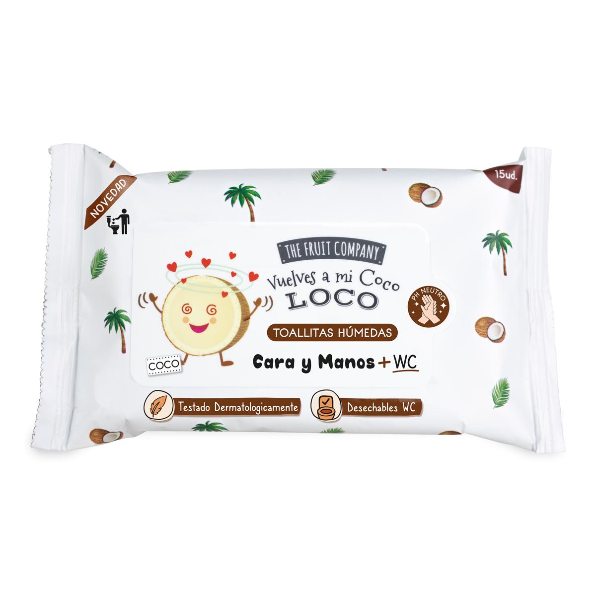 The Fruit Company Toallitas Cara y Manos Coco