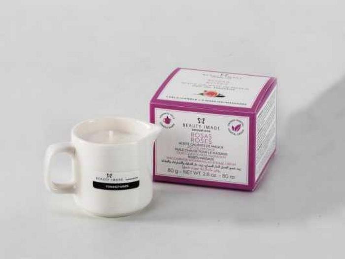 Beauty Image Sensations Aceite Caliente Masaje Rosas 80g